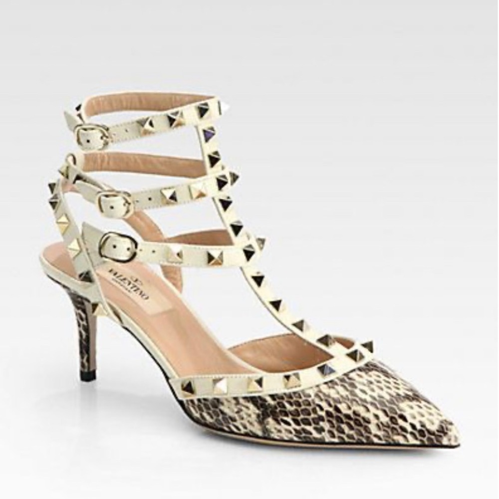 Authentic Valentino Rockstud Slingback Pump